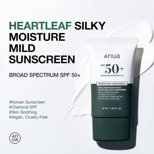 Anua Heartleaf Silky Moisture Sun Cream